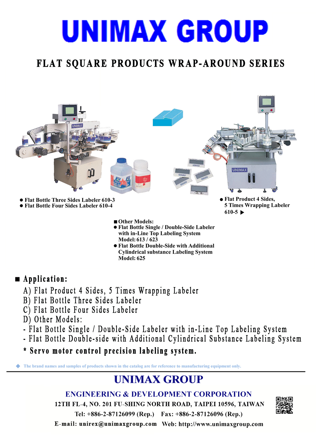 Flat Square Products Wrap-Around Labeling Machine